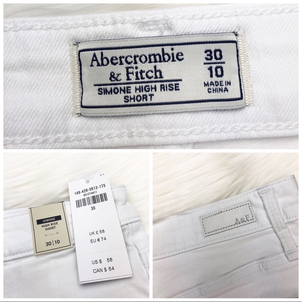 NWT Abercrombie Simone High Rise Shorts - Picture 3 of 8